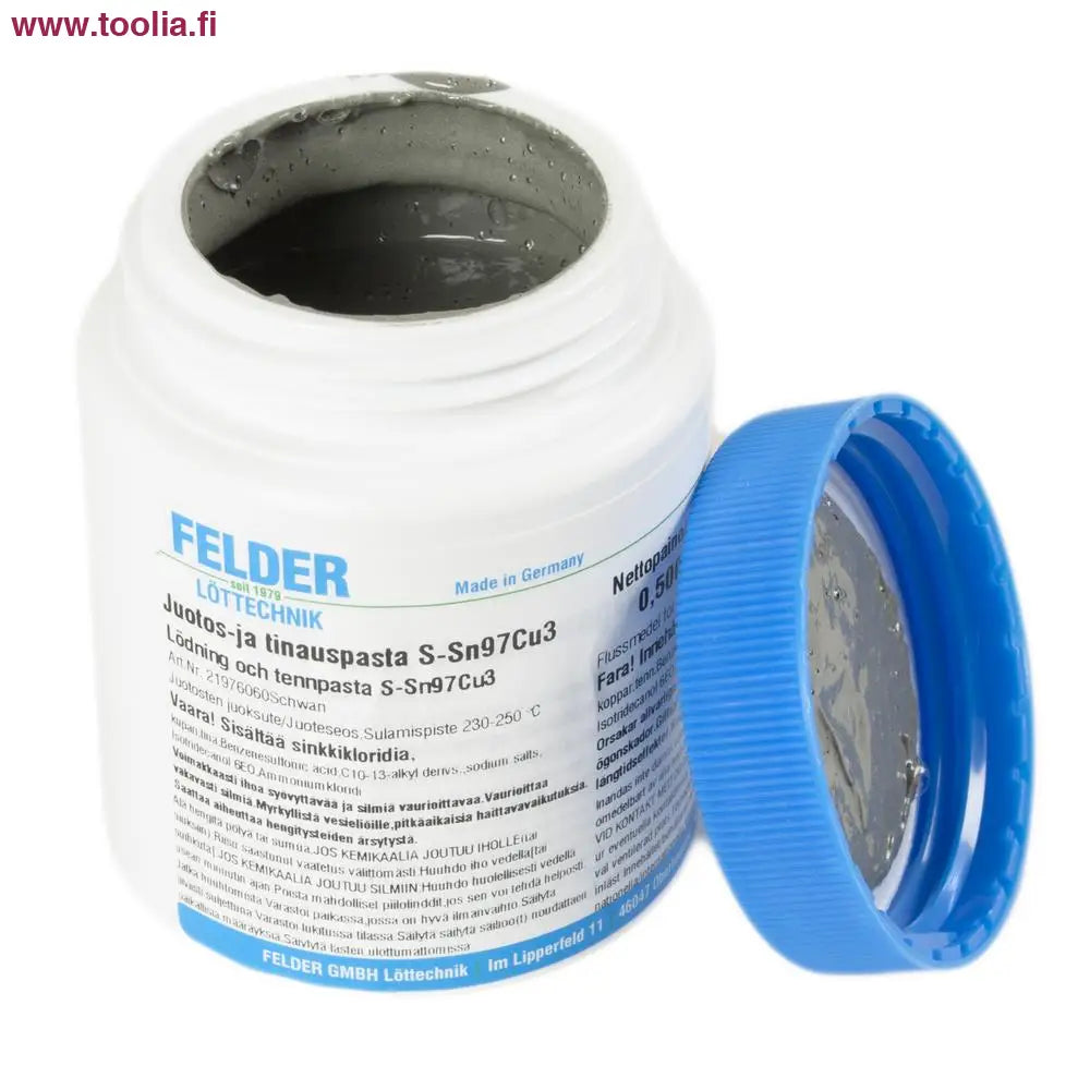 Juotospasta lyijyttömälle tinalle DIN EN 29453 500G