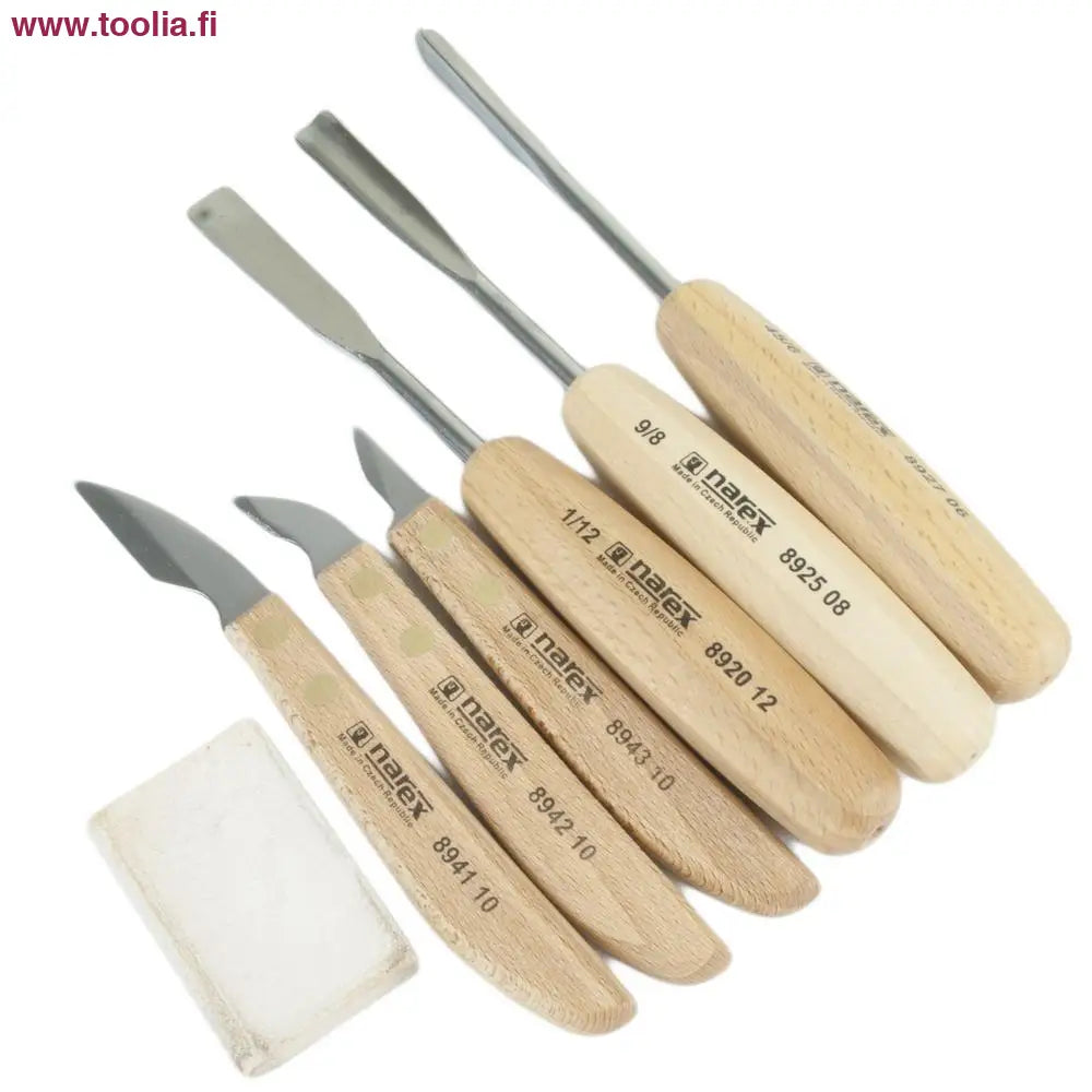 Kaiverrustalttasarja Narex 6-os + teroituskivi|