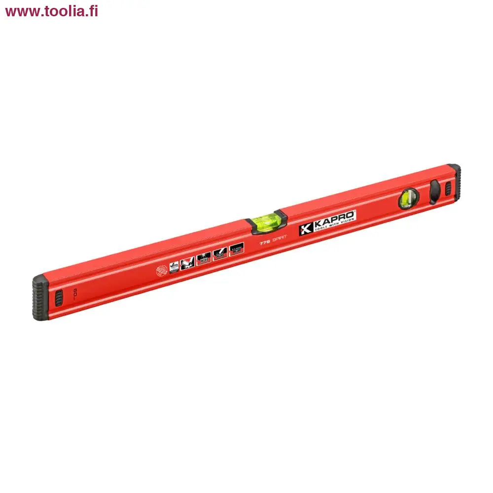 Kapro Vesivaaka 779 60 cm 3-libeliä hiottu reuna|Kapro Vesivaaka 779 60|Kapro Vesivaaka 779 60 libelli|Kapro Vesivaaka 779 60 kuvituskuva