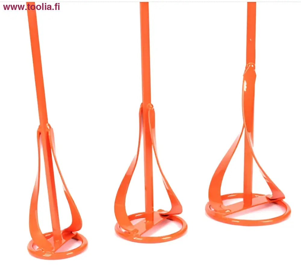 Kirkkaan oranssit muoviset kolmihaaraiset sekoitinputket Robota MX100 -sekoittimelle