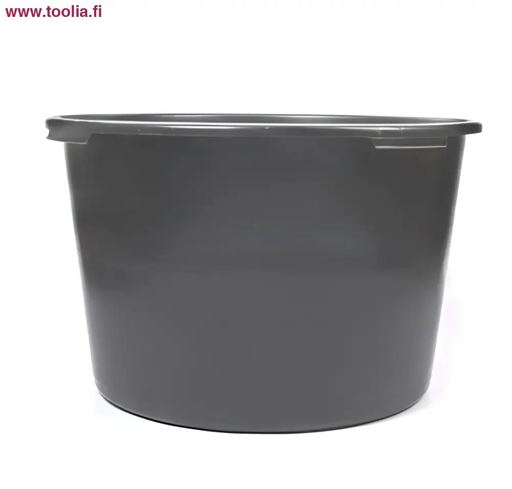 Tummanharmaa muovinen pyöreä rakennuspalju Robota 90l