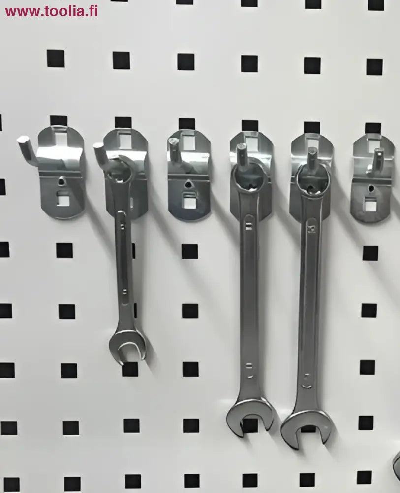 Hopeanväriset avoimet hylsyrasvat kiillotetulla pinnalla Robota-reikälevyssä