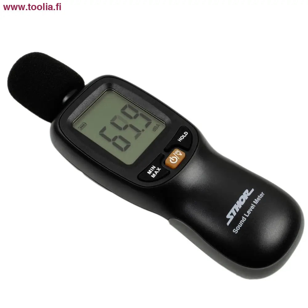 Sthor Desibelimittari 30-130 dBa kolmijalkakiinnityksellä||