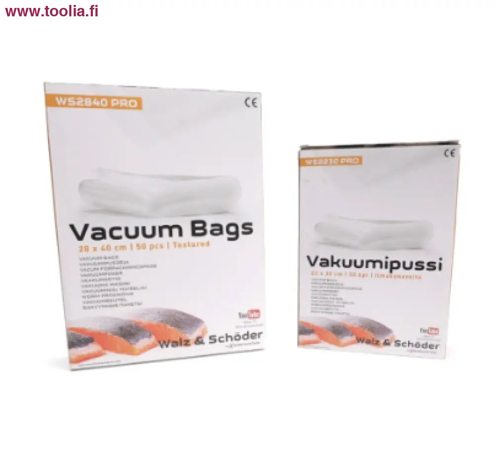 W + S Rasteroitu vakuumipussi 28 x 40cm 50kpl