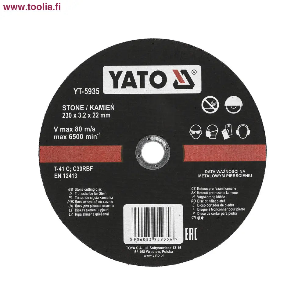 Yato Katkaisulaikka kivelle 230 x 3.2 mm 5 kpl / pkt