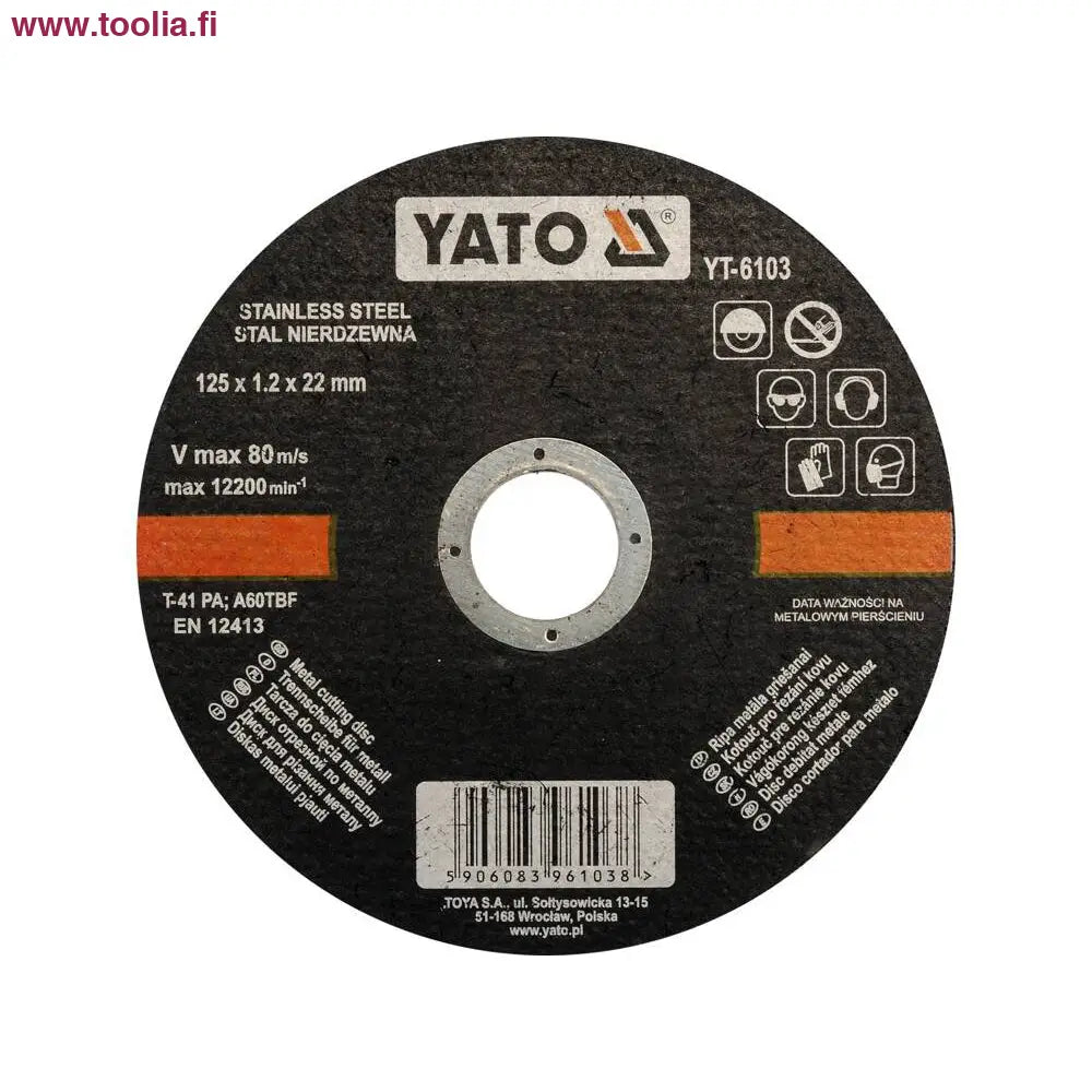 Yato Katkaisulaikka rosterille / metallille 125 x 1.2 mm 5 kpl