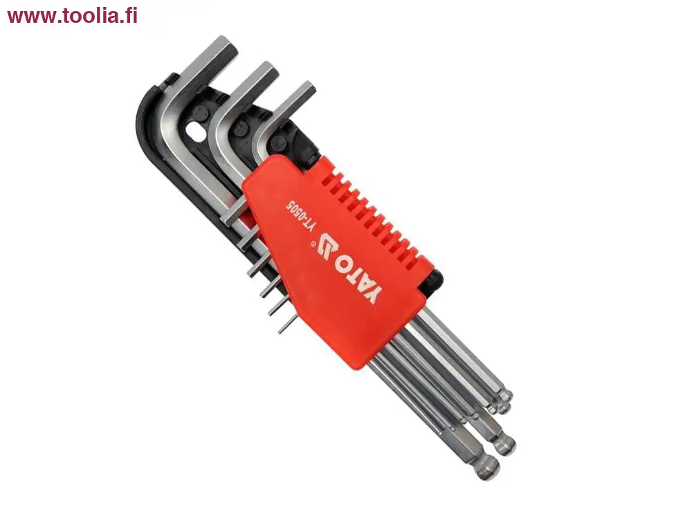 Yato Kuusiokolosarja 1.5 - 10 mm 9-os|52-55 HRC pallopäillä