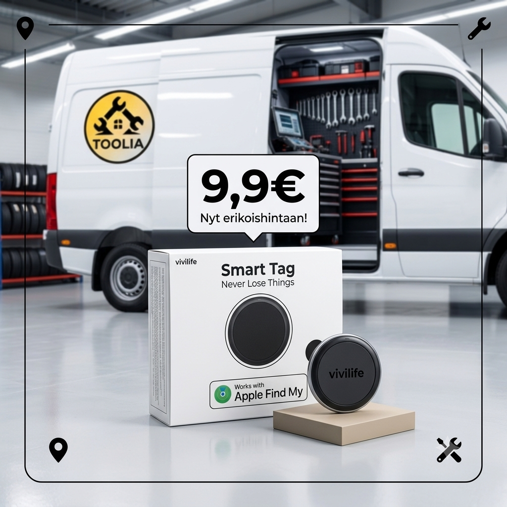 Smart Tag auttaa suojaamaan työkalut, perävaunut ja vapaa-ajan varusteet
