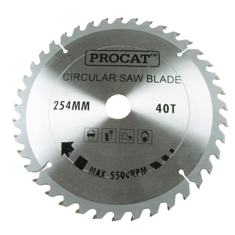 Pyörösahanterä Procat 254 x 40T  keskiö 30mm prikat 25
