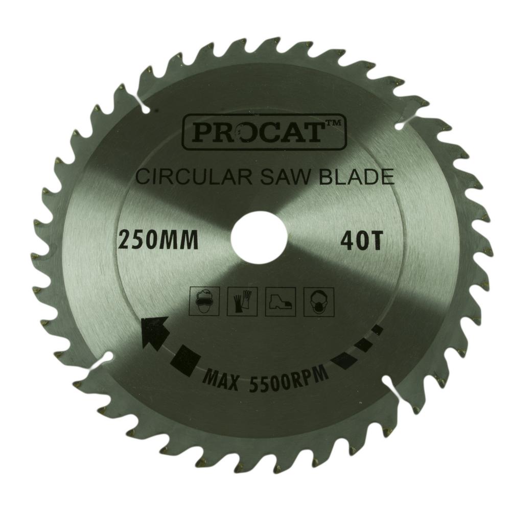 Pyörösahanterä Procat 250 x 40T  keskiö 30