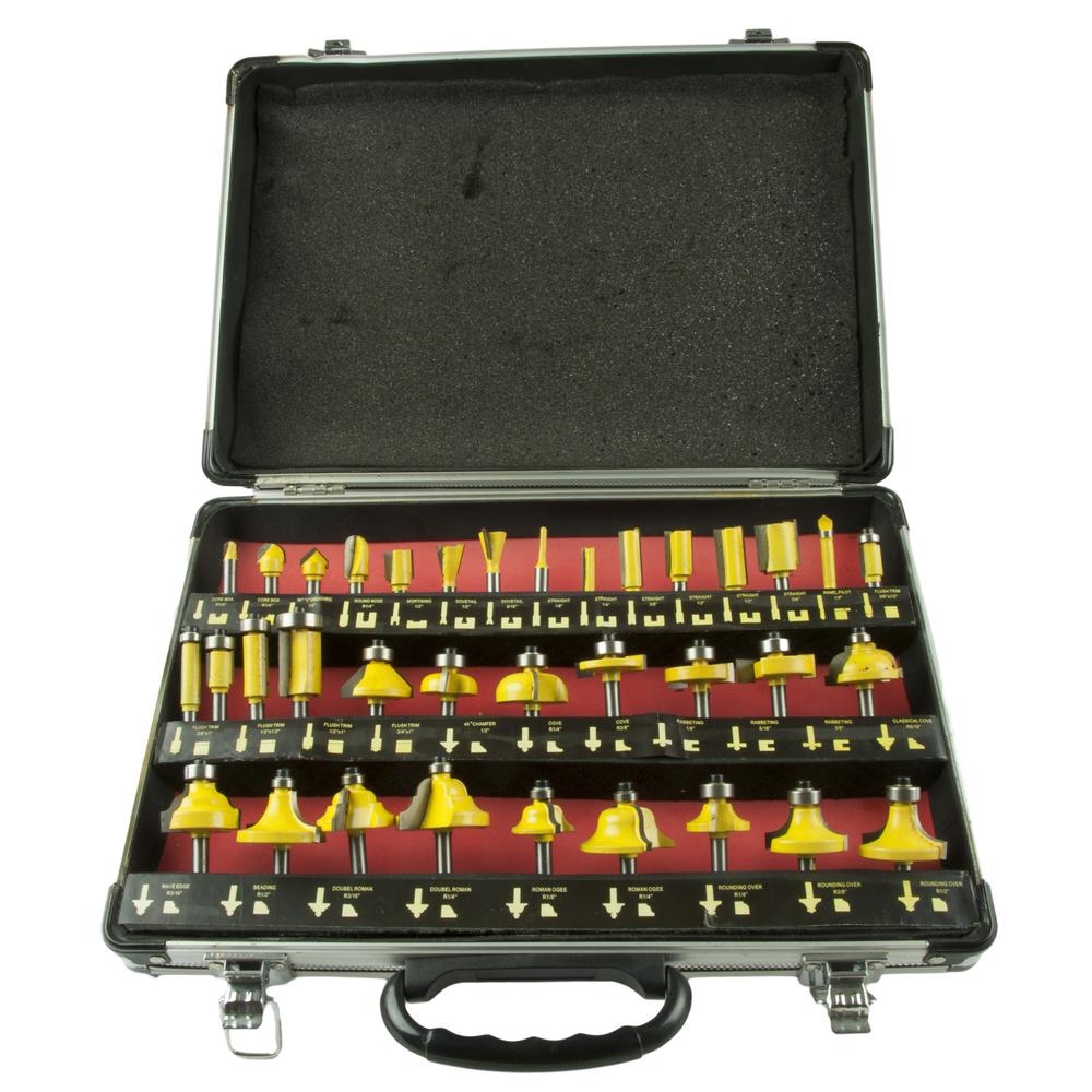 Procat Jyrsinteräsarja 35 osaa   alumiinisalkku 8 mm istukka