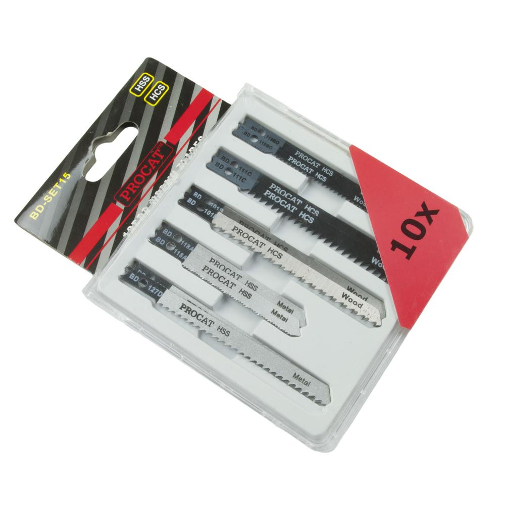 Pistosahanteräsarja B&D 10 kpl