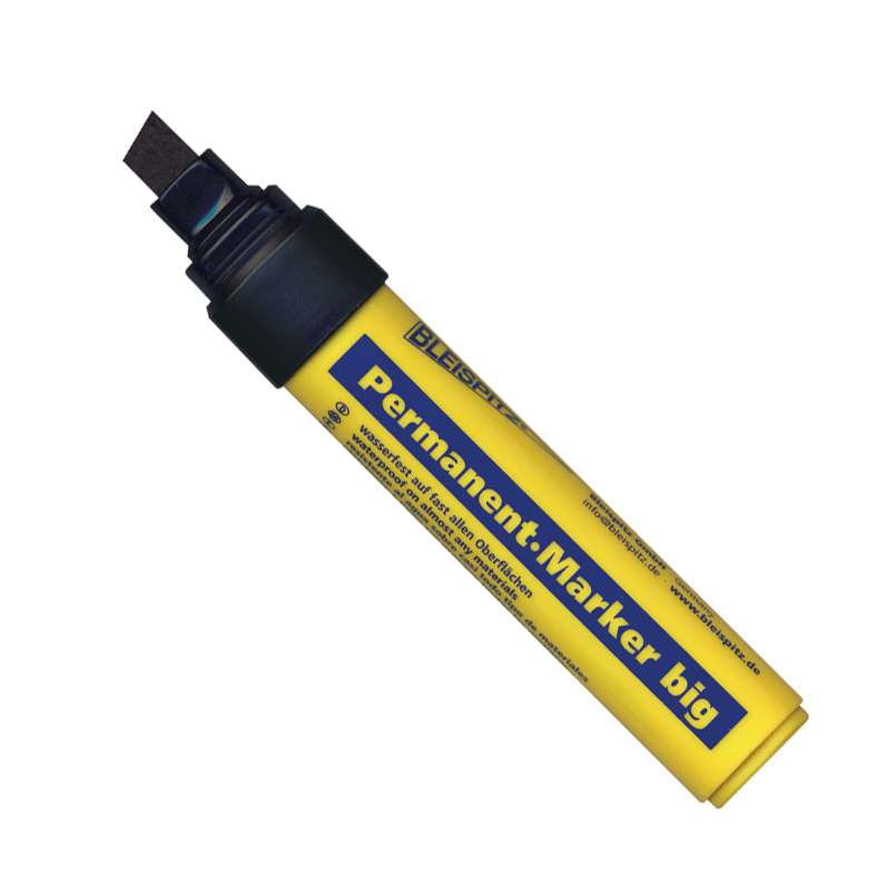 Bleispitz Merkkauskynä jumbo|Bleispitz Merkkaustussi jumbo    4 - 12 mm musta 5 kpl / paketti|Bleispitz Merkkauskynä jumbo paketissa