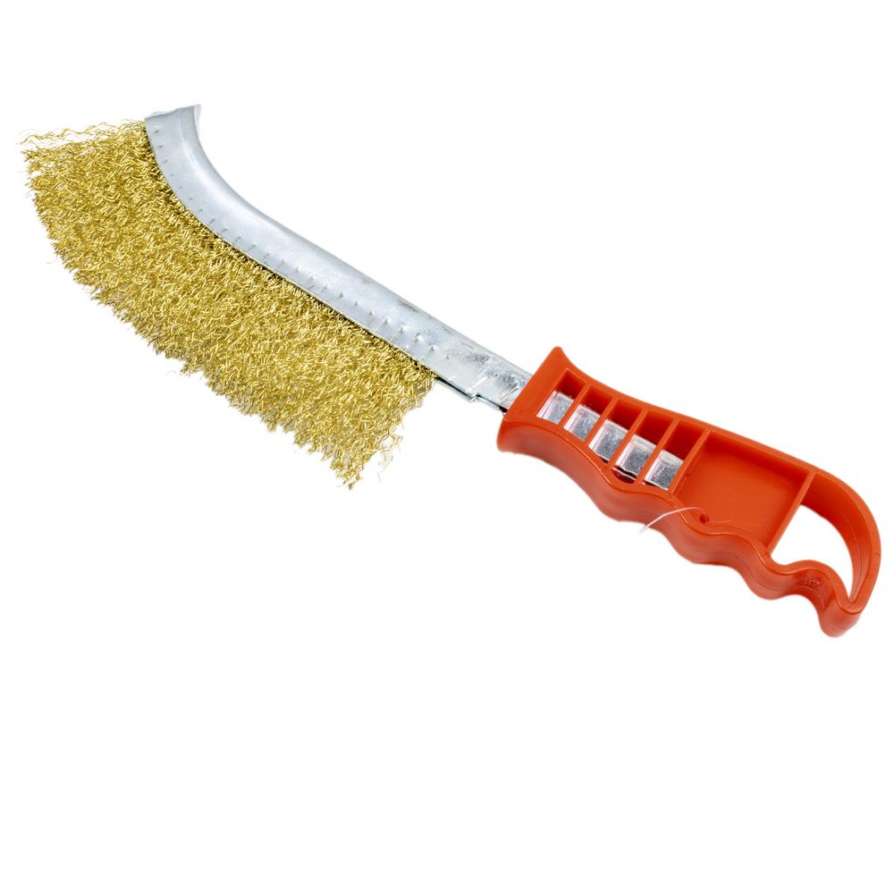 Vorel Teräsharja messingöity|muovikahvalla