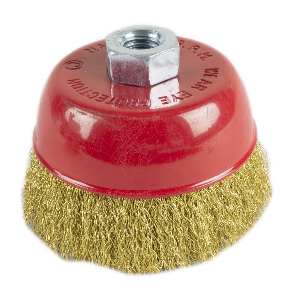 Vorel Kuppiharja M14 100 mm messinki|