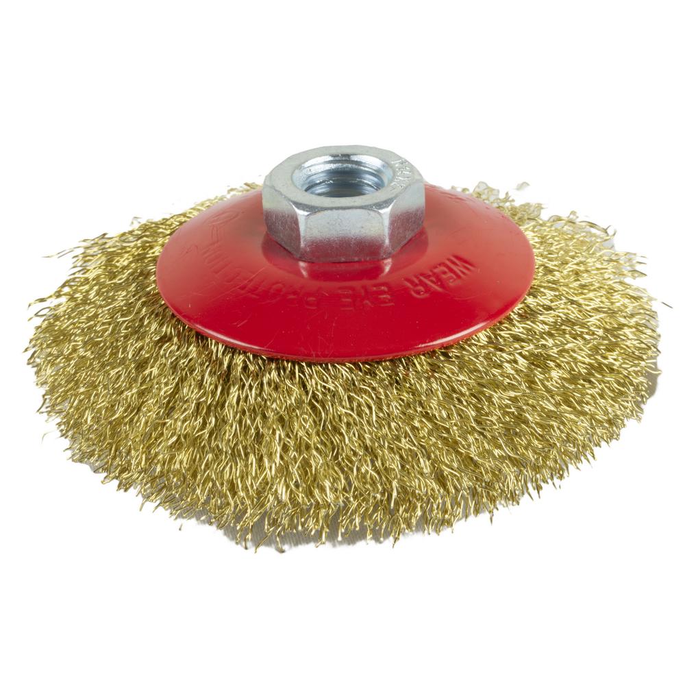 Vorel Pyöröharja M14 100 mm messinki|