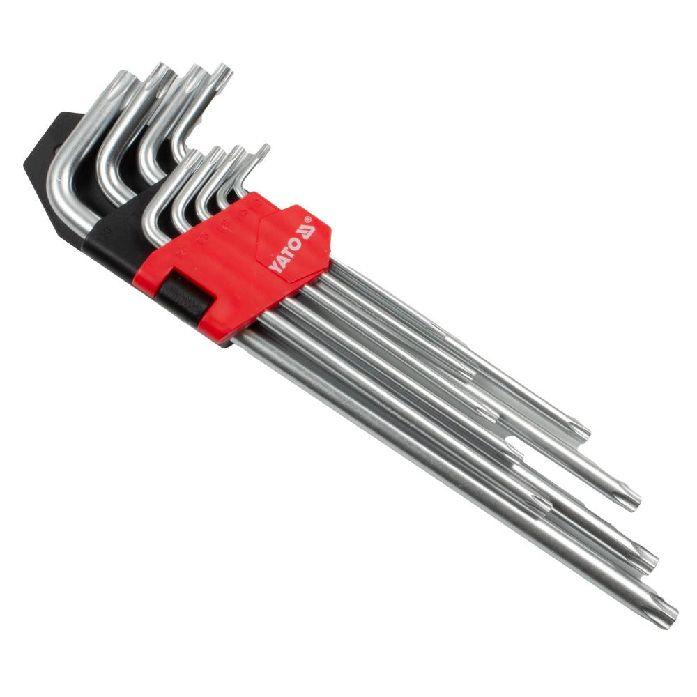 Yato Torx avainsarja pitkä 9-os  T10-T50 52-55 HRC|||
