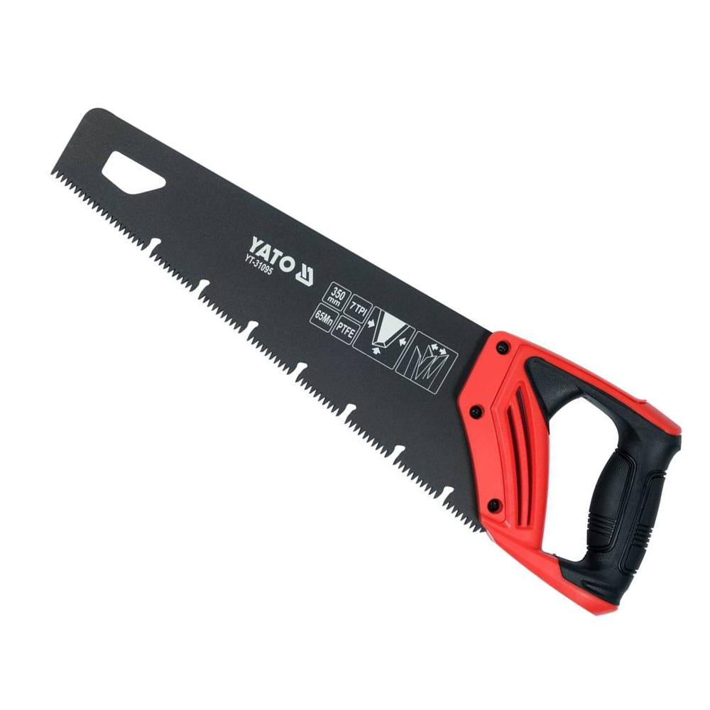 Yato Käsisaha 350 mm PTFE 2K kahvalla|Yato käsisahan terä|Yato käsisaha suojalla|Yato käsisahan kahva|Yato käsisaha pakkaus