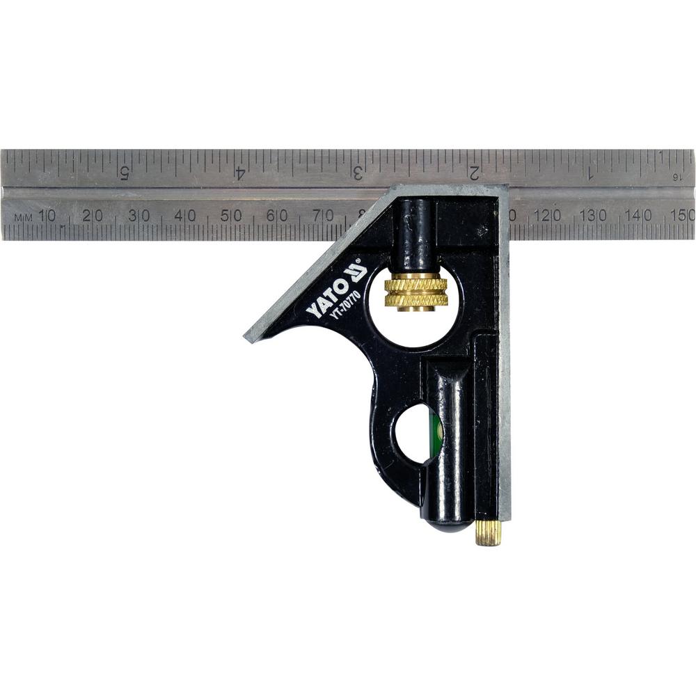 Yato Yhdistelmäsuorakulma 150 mm vesivaaka + ruuvilukko|Yato Yhdistelmäsuorakulma 150 mm vesivaaka + ruuvilukko