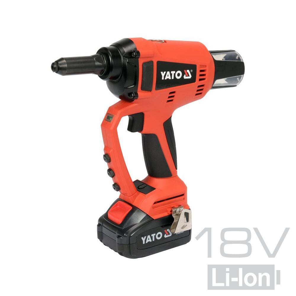 Yato Akkuvetoniittikone 18V +    3 AH akku ja laturi sarja|Yato Akkuvetoniittikone 18V + 3 AH akku sivulta|Yato Akkuvetoniittikone 18V + 3 AH akku sivulta|Yato Akkuvetoniittikone 18V + 3 AH akku kärjet|Yato Akkuvetoniittikone 18V + 3 AH akku paketissa