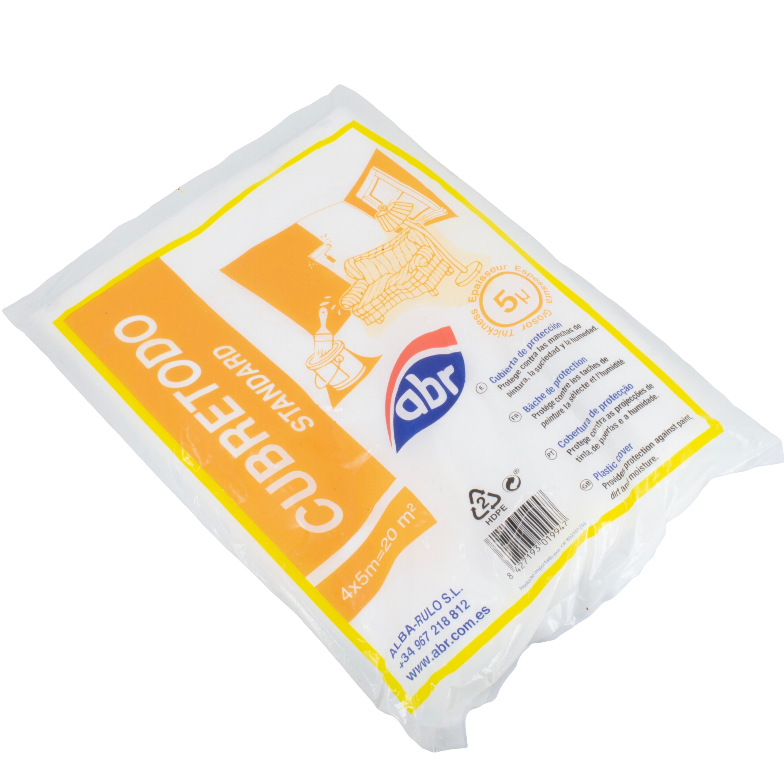ABR Suojamuovi Standard 5my 4 x 5 m huonekaluille|ABR Suojamuovi Standard kuvituskuva|ABR Suojamuovi Standard|ABR Suojamuovi Standard
