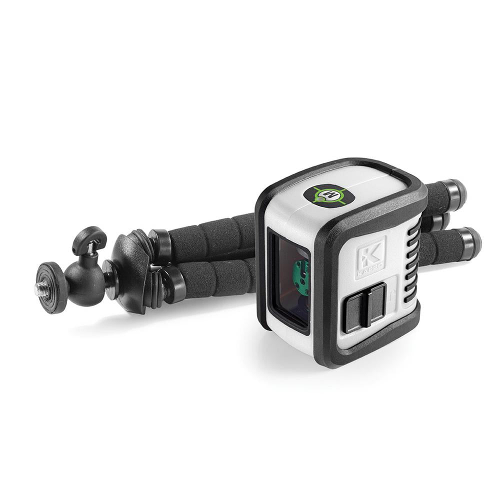 Ristilaser Kapro Bambino 842G|1P+1V|vihreä|taipuva kolmijalka|