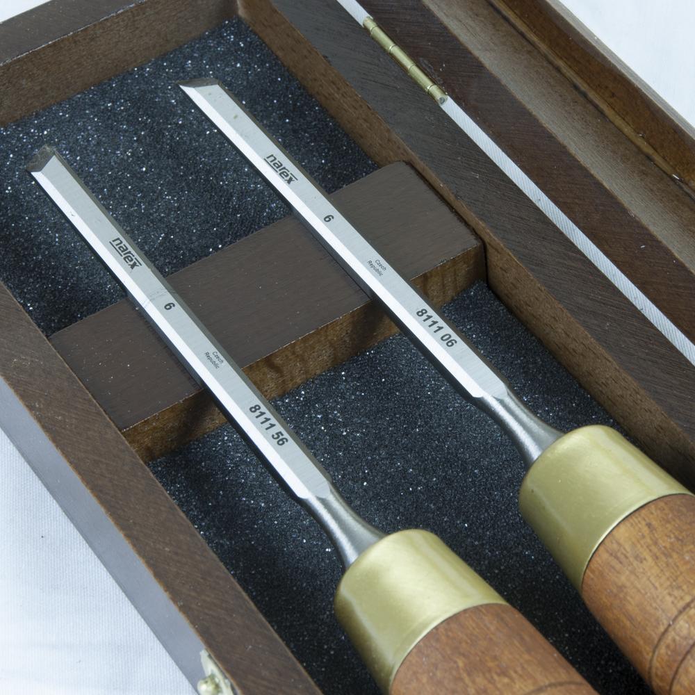 Viistotalttasarja Narex 6 mm puulaatikossa 2 kpl / paketti