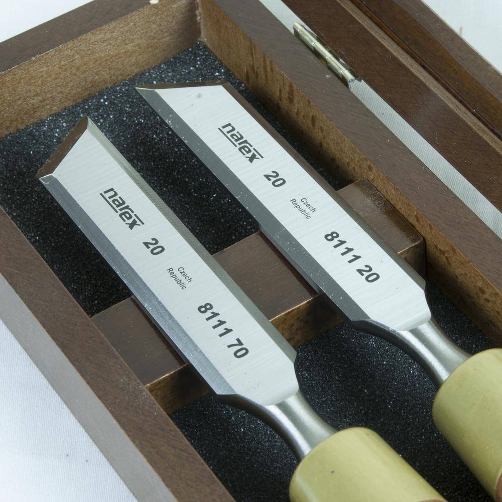 Viistotalttasarja Narex 20 mm    puulaatikossa 2 kpl / paketti