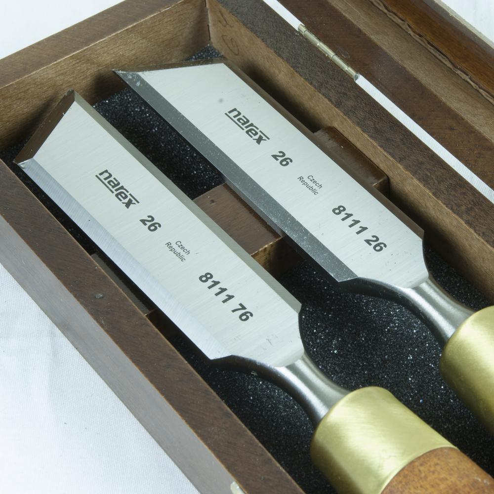 Viistotalttasarja Narex 26 mm    puulaatikossa 2 kpl / paketti