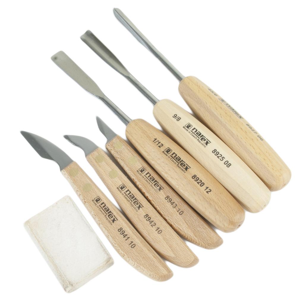 Kaiverrustalttasarja Narex 6-os + teroituskivi|