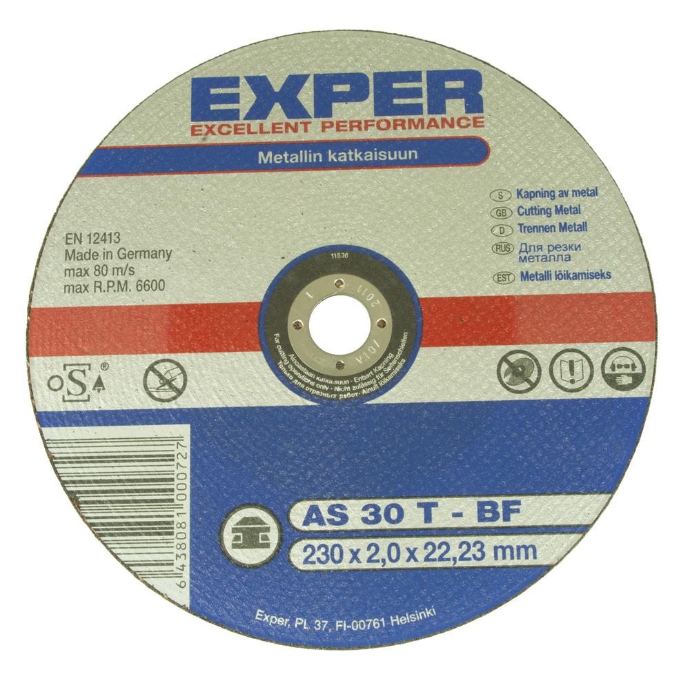 Katkaisulaikka Exper metalli 230 x 2 mm