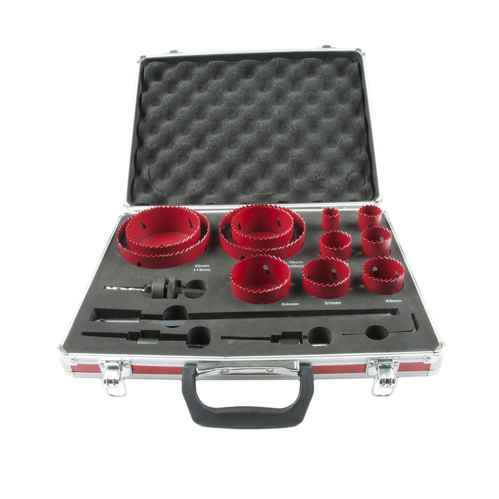 Reikäsahasarja Procat 15 osaa    22-114 mm alumiinisalkussa