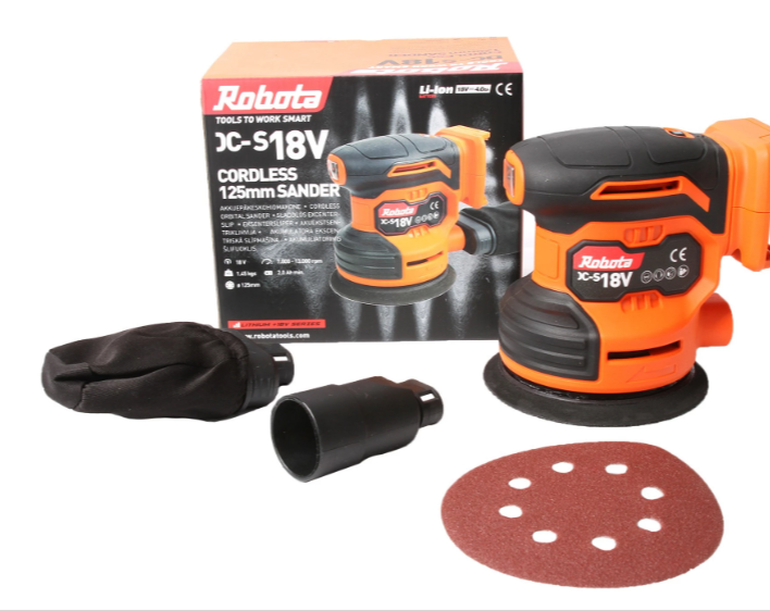 Robota DC-S18V akkuepäkeskohiomakone 125mm runko