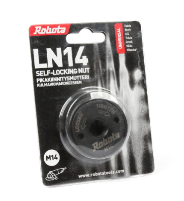 Robota LN14 pikakiinnitysmutteri kulmahiomakoneeseen