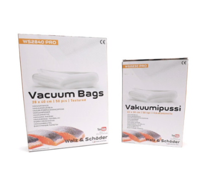 W+S Rasteroitu vakuumipussi 28 x 40cm 50kpl