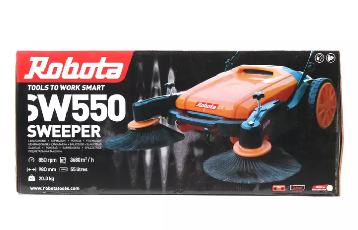 Robota työnnettävä lakaisukone SW550