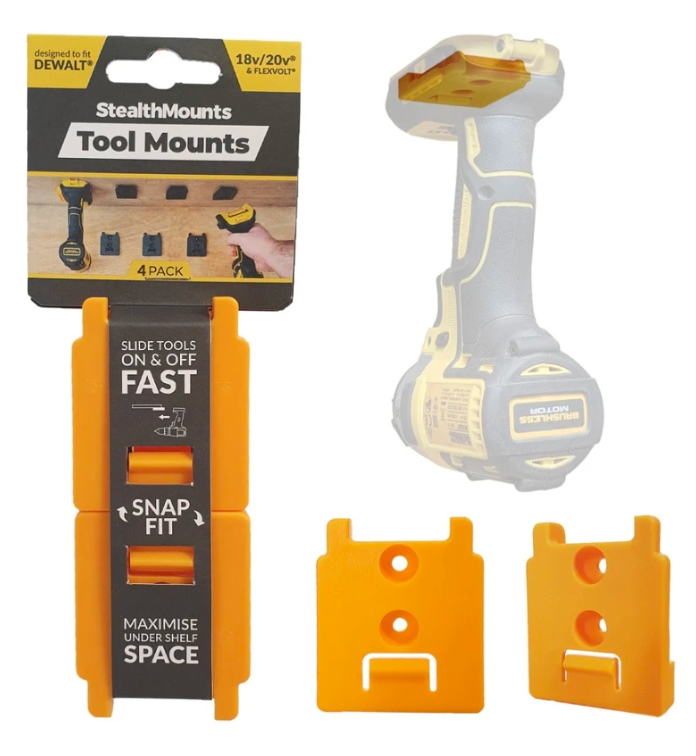 StealthMounts koneenpidike DEWALT rungolle 4kpl