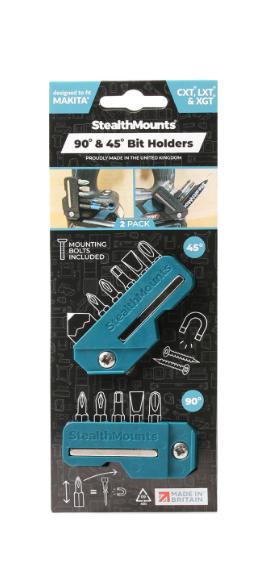 StealthMounts Blue 45 & 90 magneettipidike kärjille MAKITA 2kpl