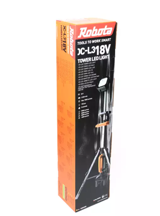 Robota akkutyövalo teleskooppivarrella DC-L3118V runko