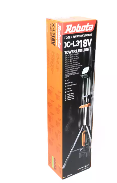 Robota akkutyövalo teleskooppivarrella DC-L3118V runko