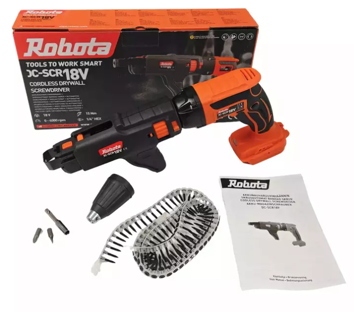 Robota DC-SCR18V akkunauharuuvinväännin, runko