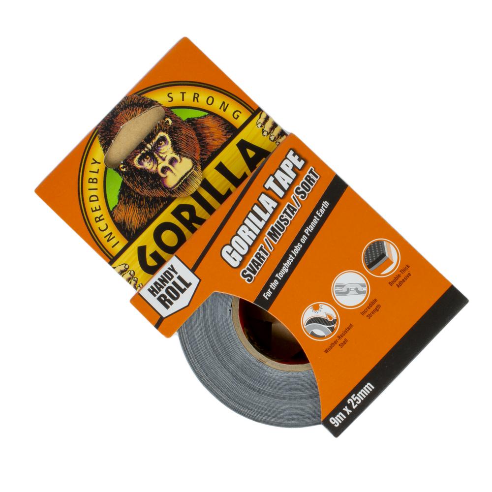 Gorilla teippi 25 mm x 9 m travel|