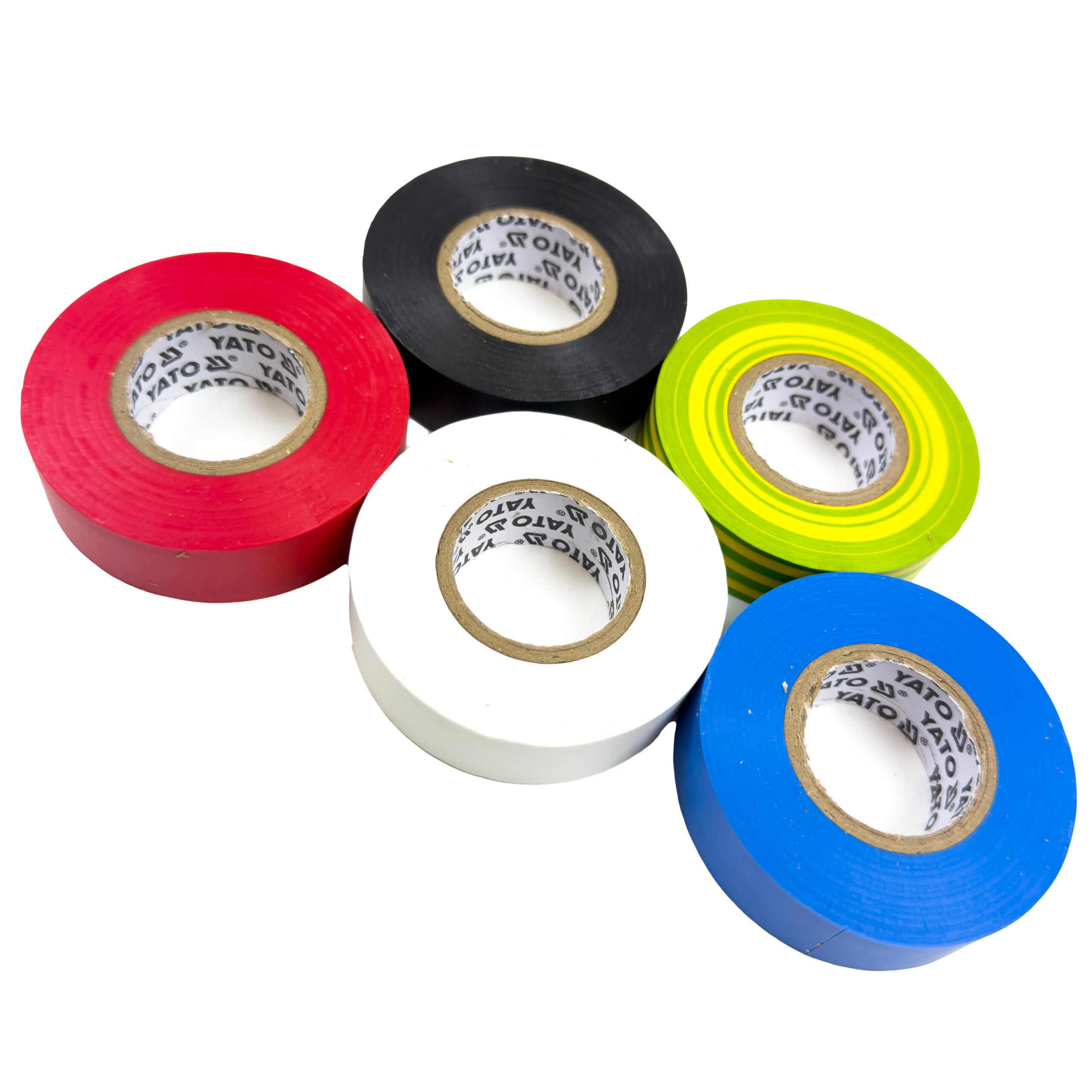 Yato Sähköteippi 19 mm x 20 m    0.13 mm paksu|Yato Sähköteippi 19 mm x 20 m myyntipakkaukset|Yato Sähköteippi 19 mm x 20 m teippi ylhäältä|Yato Sähköteippi 19 mm x 20 m sivulta|Yato Sähköteippi 19 mm x 20 m    0.13 mm sininen||||Yato Sähköteippi 19 mm x 20 m    0.13 mm vihreä|Yato Sähköteippi 19 mm x 20 m    0.13 mm keltainen|Yato Sähköteippi 19 mm x 20 m    0.13 mm punainen|Yato Sähköteippi 19 mm x 20 m    0.13 mm musta|