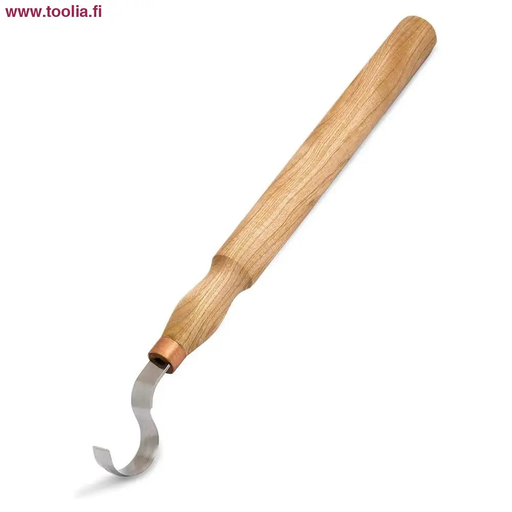 BeaverCraft Koverrin 30 mm pitkä|BeaverCraft koverrin myyntipakkauksessa|kovelo- / lusikkapuukko|BeaverCraft koverrin pitkä valmiin kuksan vieressä|BeaverCraft koverrin pitkä kädessä|BeaverCraft koverrin pitkä kuksan kaiverrus