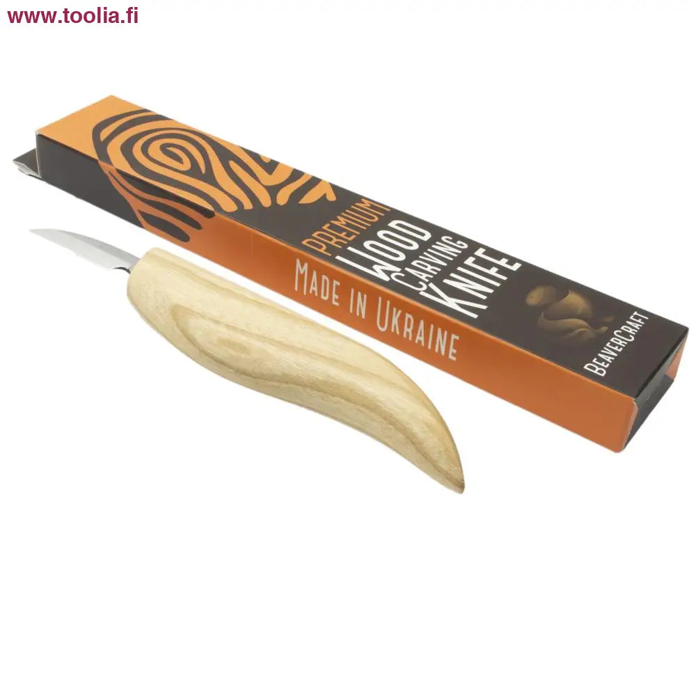 BeaverCraft leikkausveitsi 35 mm||tamminen muotoiltu kahva|