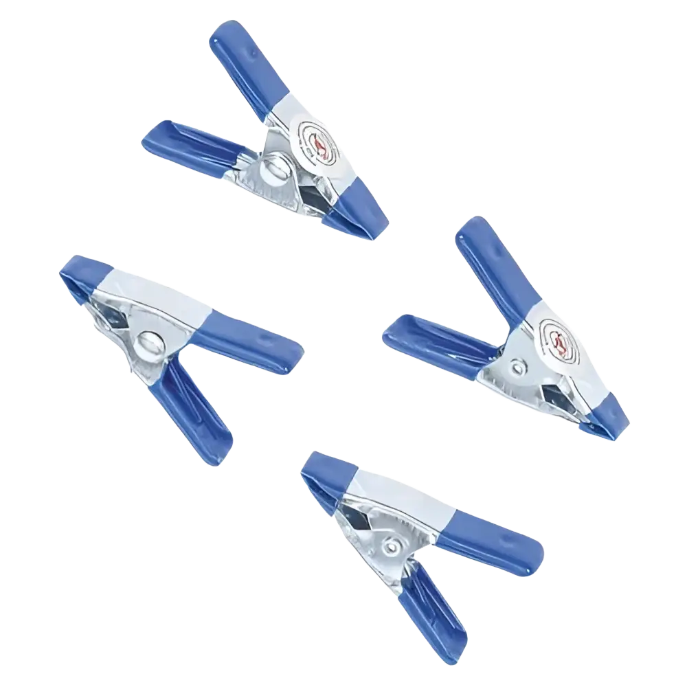 Bgs minipuristinsarja 50 mm metalliset siniharmaat puristimet kumipinnoitetuilla kahvoilla