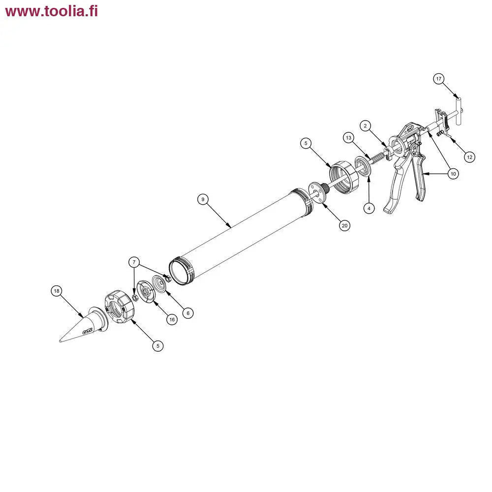 Cox Varaosa massapistooliin|Massapistoolin kiristysrengas    No. 158187 / 2C1801|Massapistoolin männän tiiviste   sininen No. 158357 / 2P1021|Massapistoolin tiivisteen vastakappale No. 158601 / 3P1006|Massapistoolin suuttimen tiivistysrengas No. 2S2008|Massapistoolin rungon mutteri    kuusikulma No. 7XB036
