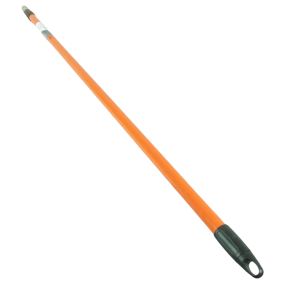 Oranssi muovinen edma teleskooppivarsi 115-275 cm mustalla kahvalla ja ripustuslenkillä