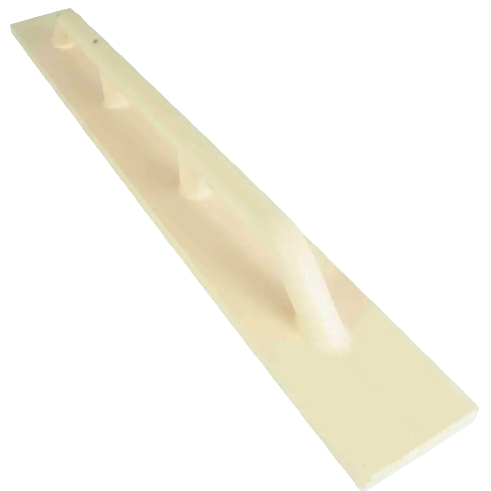 Cream-colored plastic hansahierrin schwan 12x100cm trowel with smooth curved handle and rectangular blade
