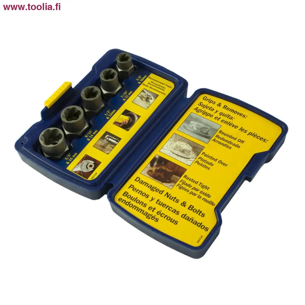 Irwin Bolt Grip base pultinirroitussarja 3/8" 5-osaa